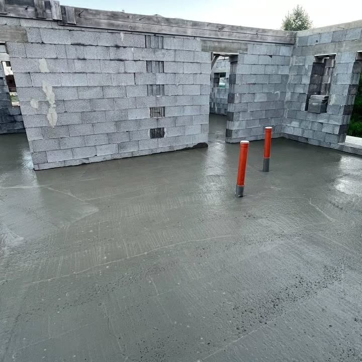 Заливка черновой плиты 4 cp4